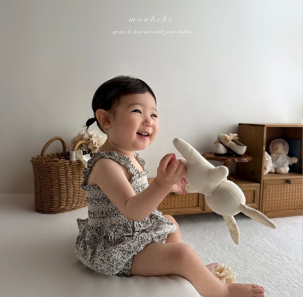 縮圖：【親子款】碎花♥小背心夾衣