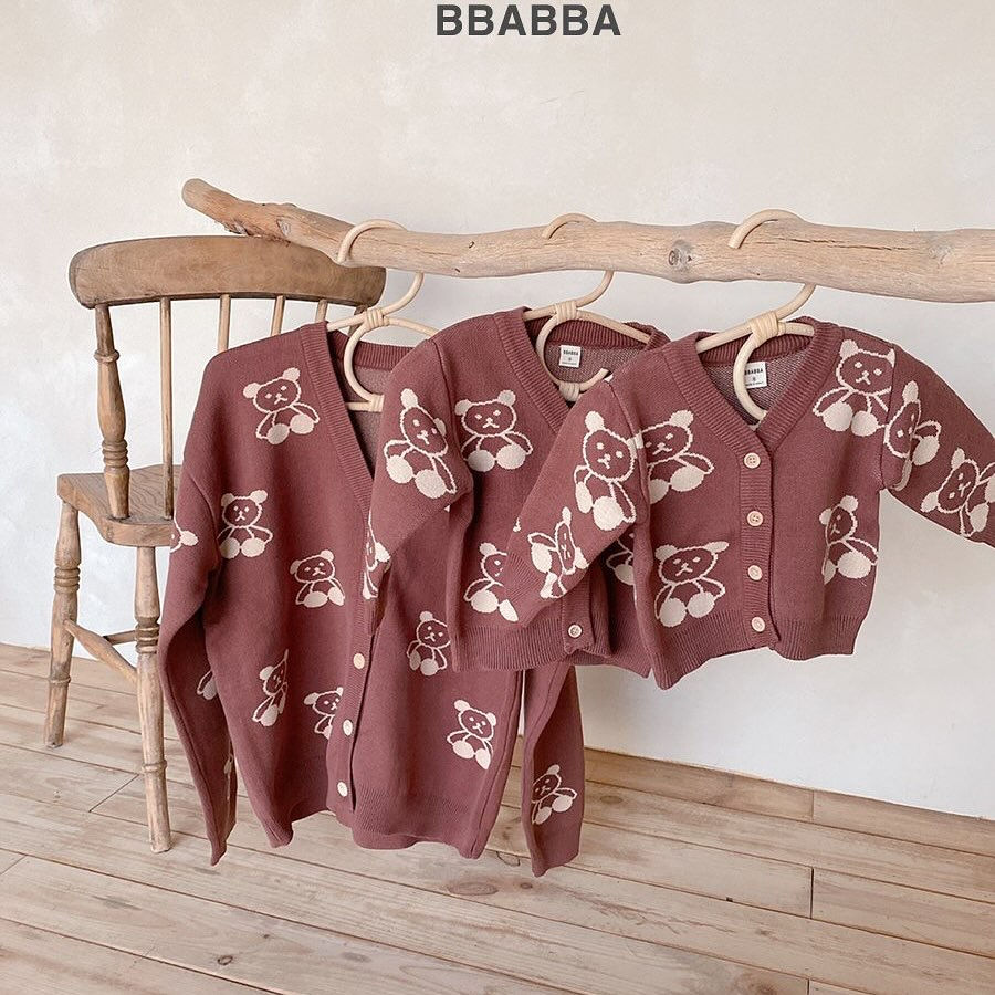 縮圖：【親子款】熊仔🧸♥針織外套 Kids