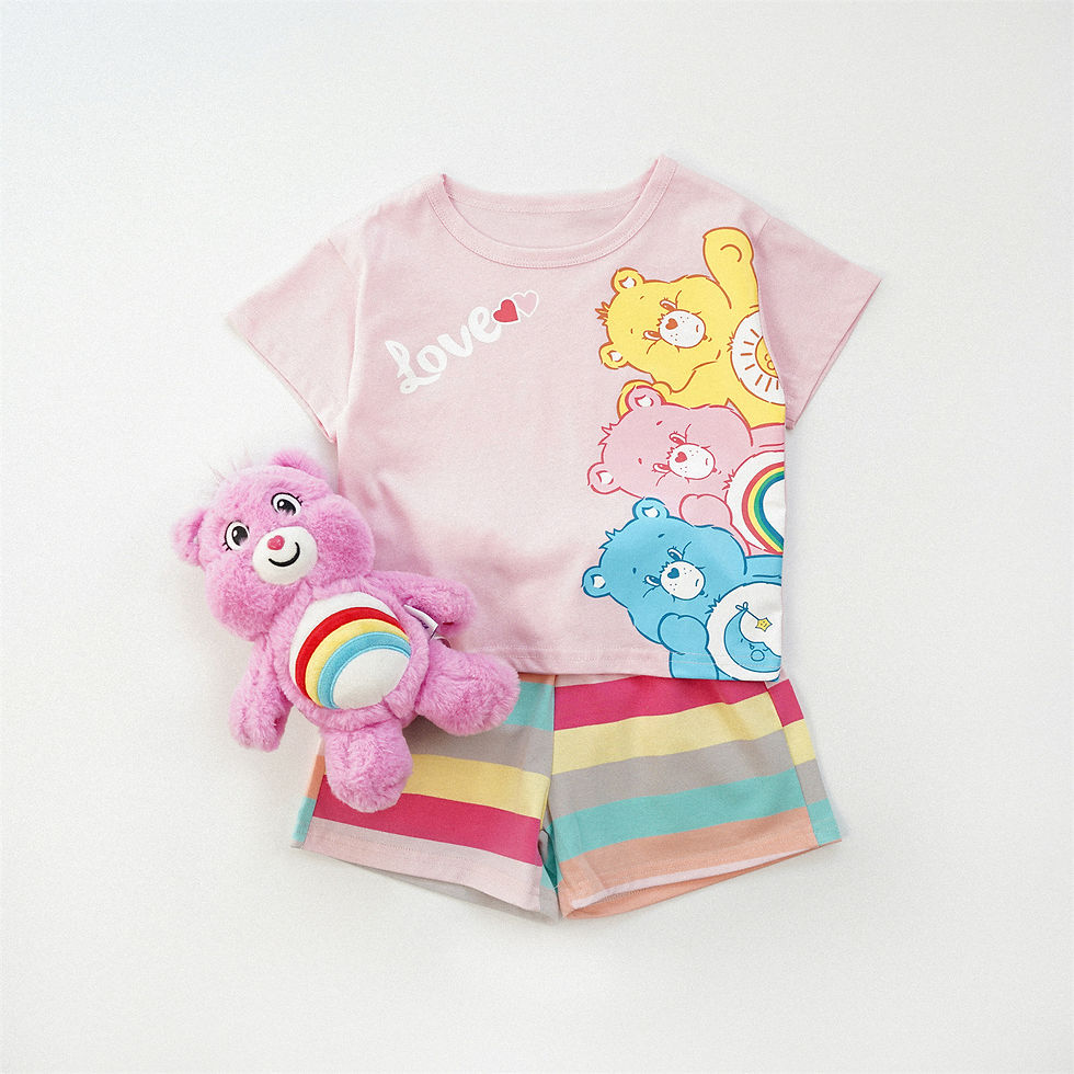 Thumbnail: Care Bears♥短袖衫+短褲