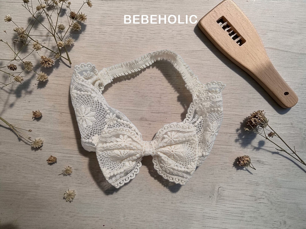 Thumbnail: 蝴蝶結♥Lace Headband