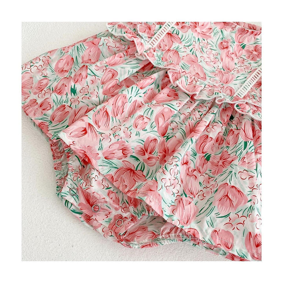 Thumbnail: 花花滿印✨花邊袖夾衣