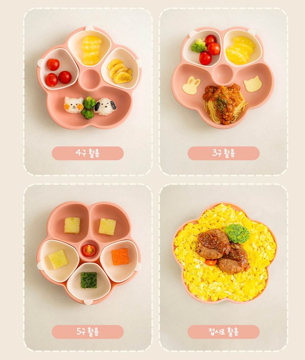 縮圖：Momobin Blossom 嬰兒輔食餐具