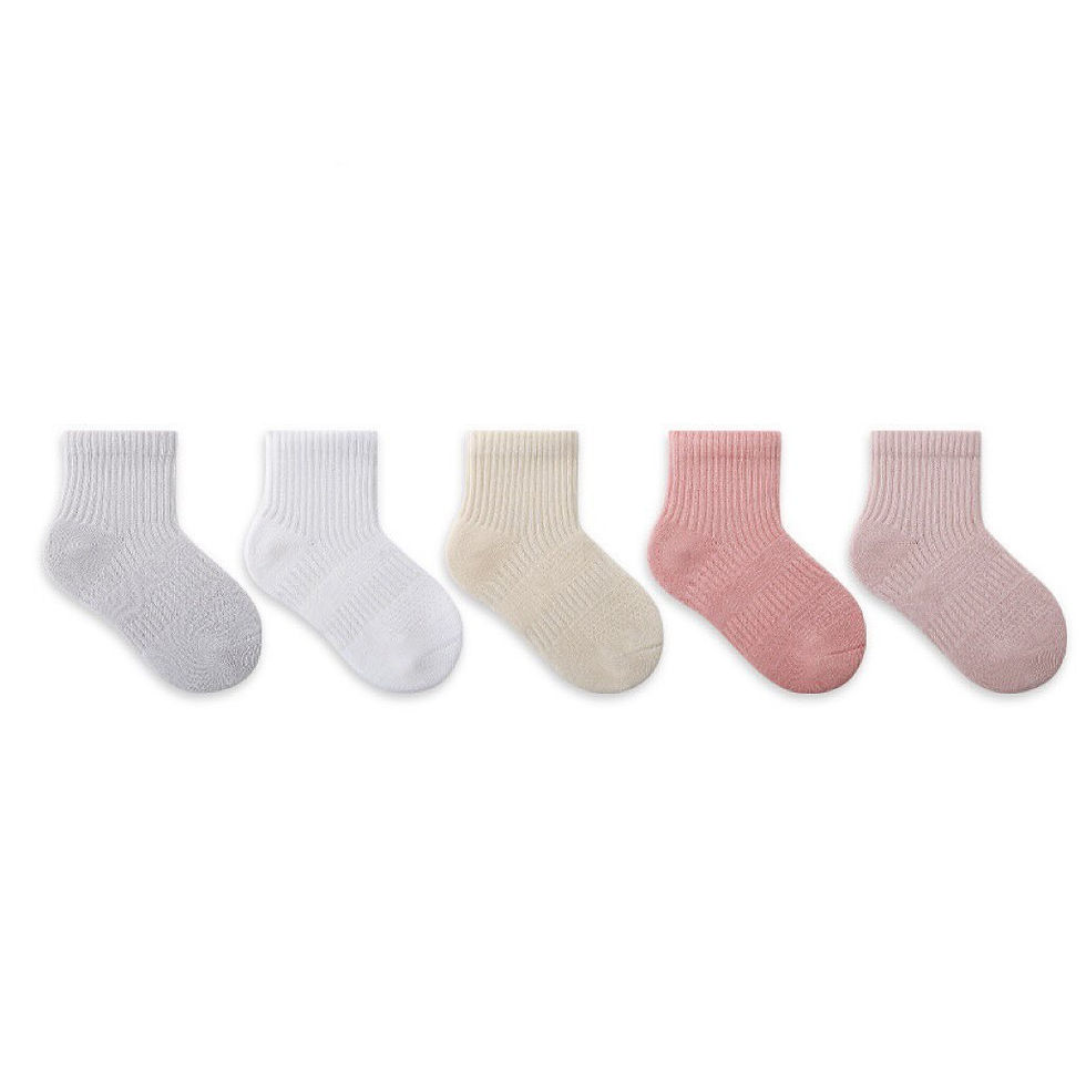 縮圖：$195/5對 網眼料♥純棉中筒襪｜學生襪