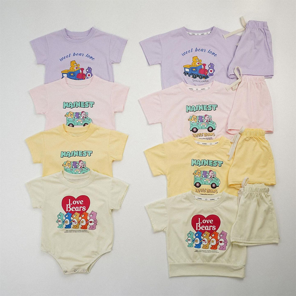 縮圖：Care Bears♥純棉短袖夾衣