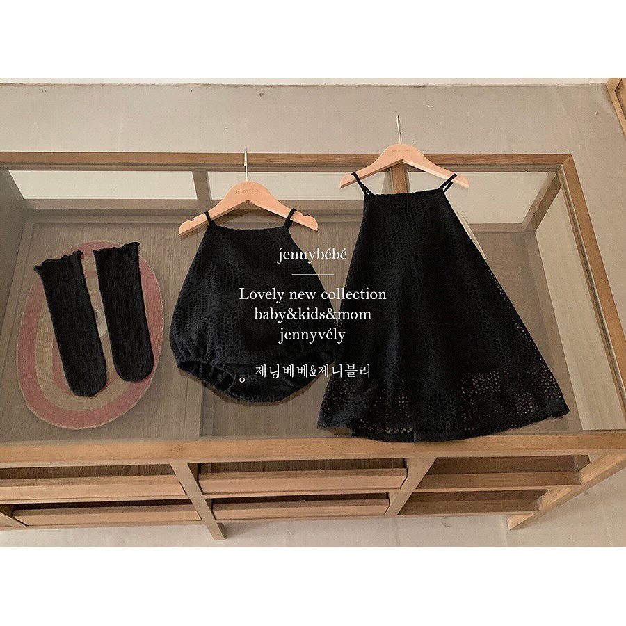 Thumbnail: 【親子款】露背款♥縷空Lace吊帶背心夾衣