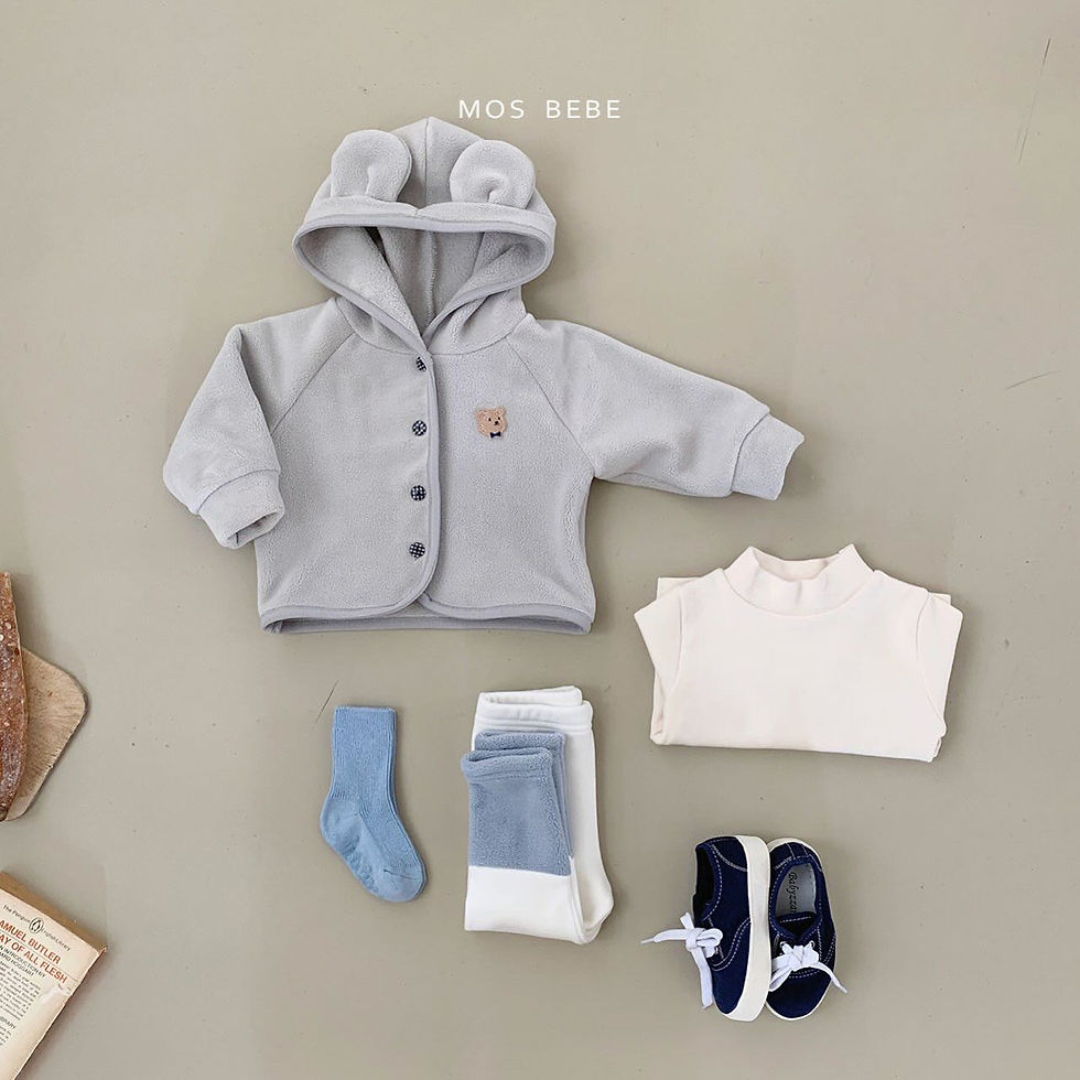 縮圖：熊仔造型♥雙面絨外套