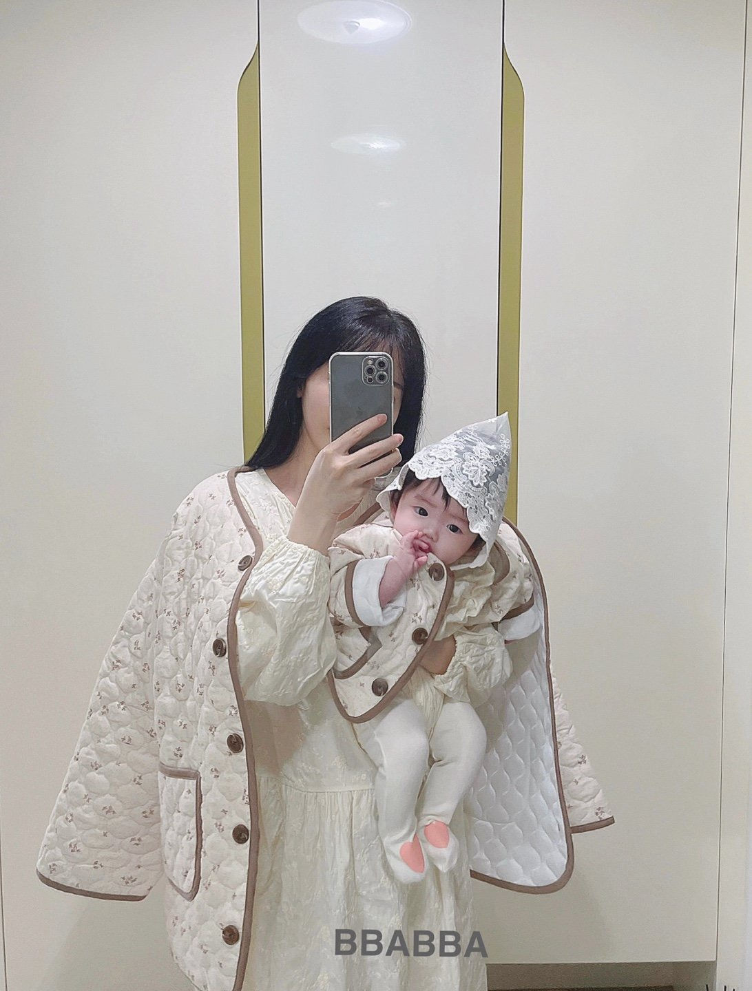 【親子款】碎花♥夾棉外套 - Adult