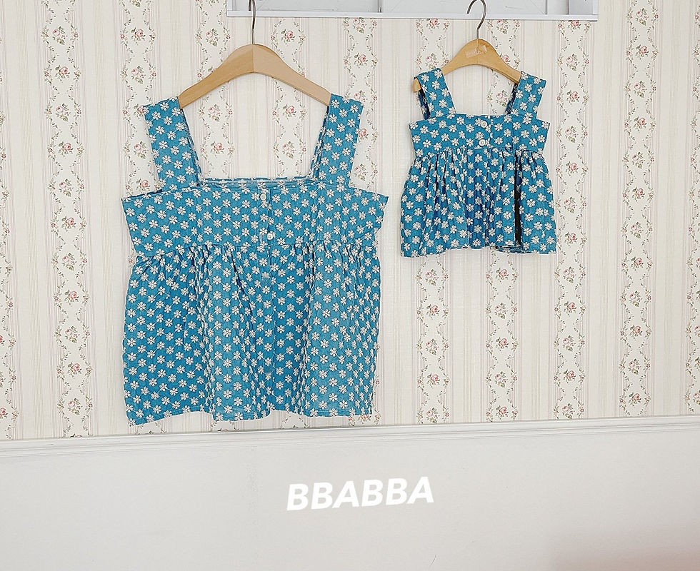 縮圖：【親子款】碎花♥薄款小背心裙