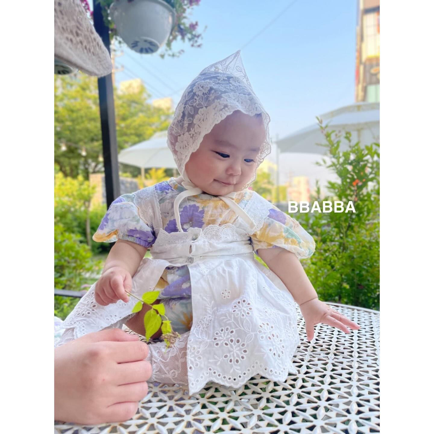 【親子款】夢幻花花滿印♥泡泡短袖夾衣