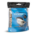 Image of Pecker bites bird food