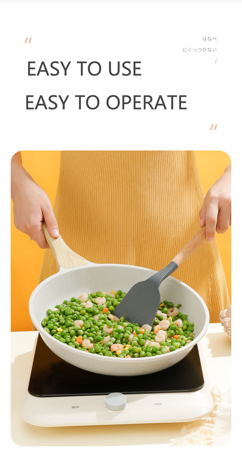 Thumbnail: Durable Frying Pan Wok Pan Non-stick Ceramic Pot Induction Gas Stove Universal C