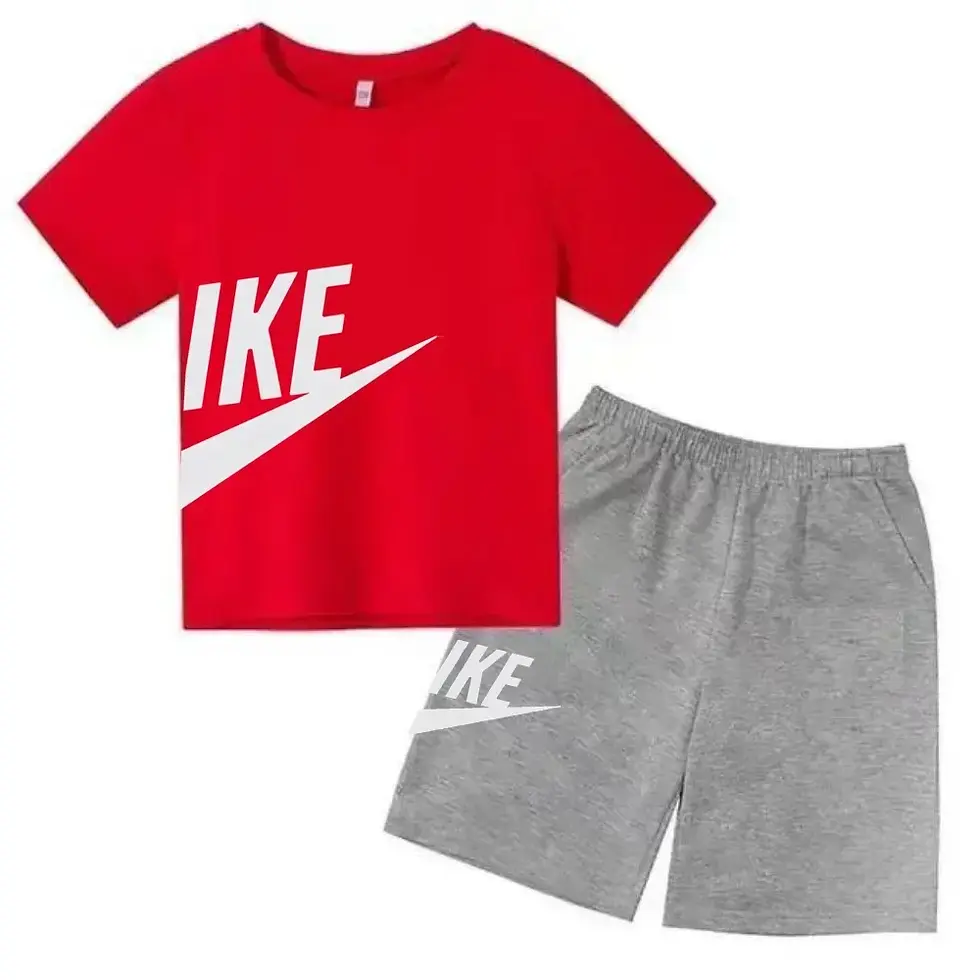 الصورة المصغرة: Children's Clothing Kids & Teen T-Shirt Set Summer Top + Shorts 2 Piece Set Shor