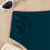 Thumbnail: Summer Women Bikini Swimming Trunks Solid Color Sexy High Waist High Elasticity 