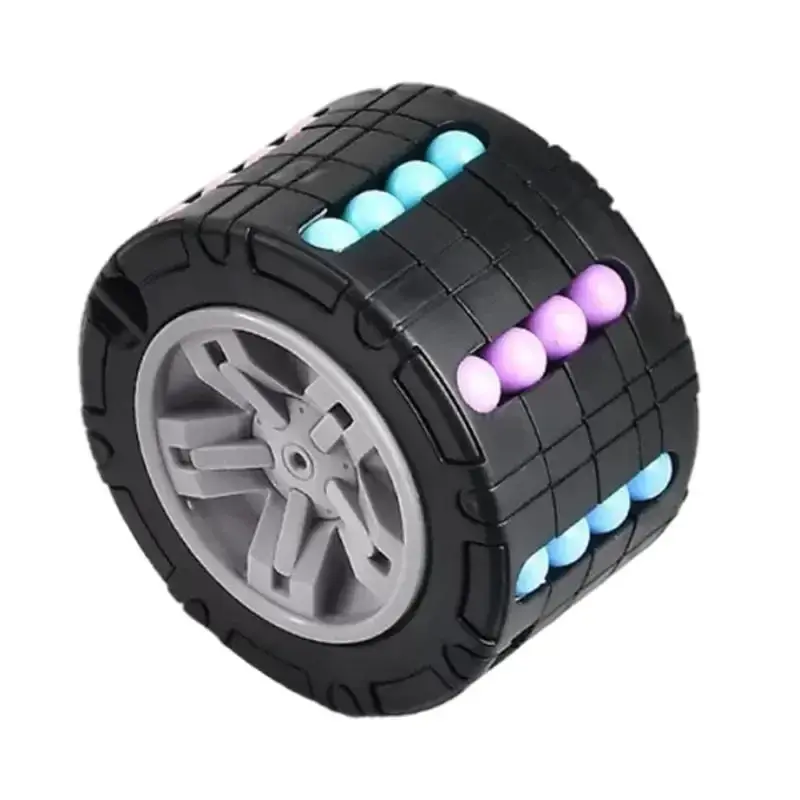 الصورة المصغرة: 3D Cylinder Cube Toy Magical Bean Gyro Rotate Slide Puzzle Games Relieve Stress 