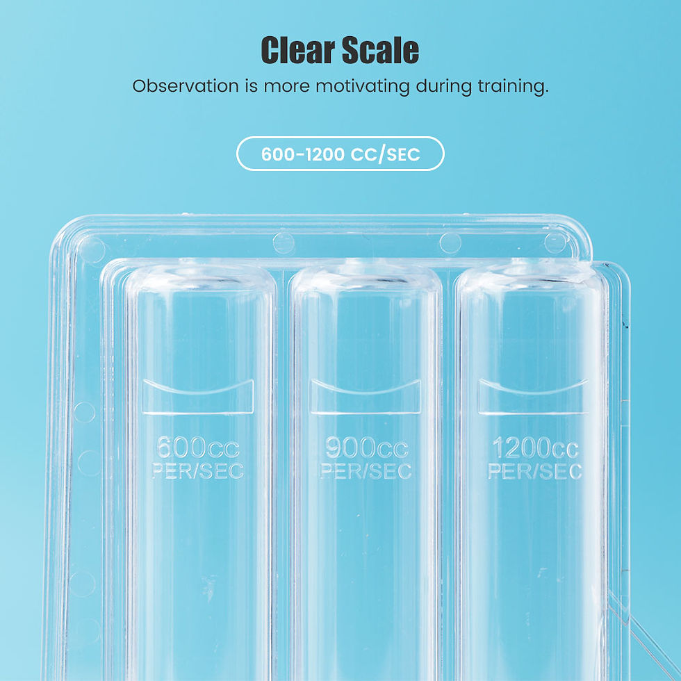 Thumbnail: 3/1 Ball Deep Breathing Exerciser Capacity Training Device Incentive Spirometer 
