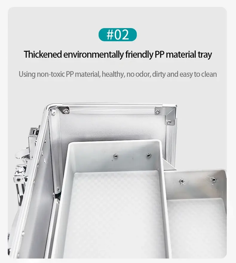 Thumbnail: Aluminum alloy medicine box Household medicine box Emergency outpatient box Port