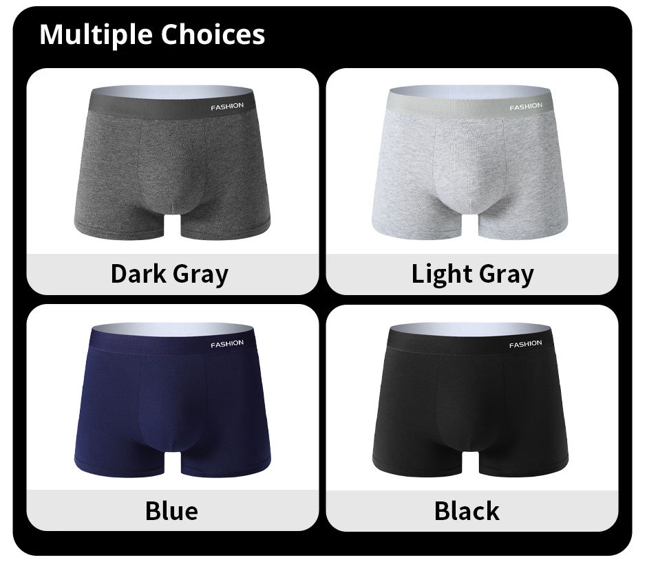 الصورة المصغرة: 10pcs Random Men's Underwear Breathable Comfortable and Soft Random Men's 10 Pai