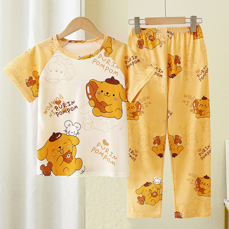 الصورة المصغرة: MINISO Snow White Princesss Girls Pajamas Sets Children Sleepwear Kids Nightwear