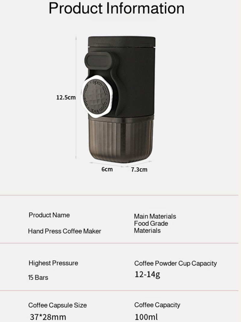 Thumbnail: Hand-pressed Portable Coffee Machine Outdoor Portable Espresso Capsule Coffee Ma