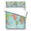 Thumbnail: World Nautical Map Duvet Cover Set King Queen Double Full Twin Single Size Bed L