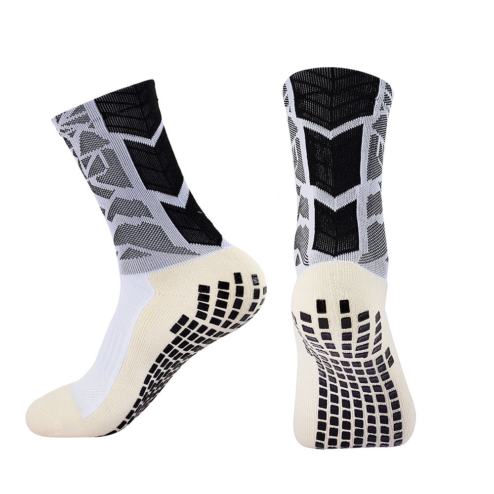 MagiMobo Grip Football Socks Glue Dispenser Men Mid Calf Socks Non Slip Running