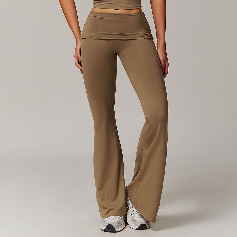 Thumbnail: Yoga Pants Bell Bottoms Women's High Waist Sport Pants Gym Fitness Leggings Wome