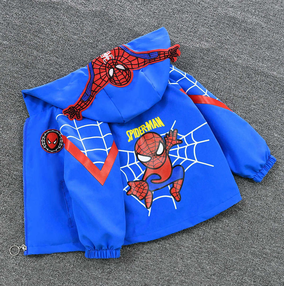 Thumbnail: Baby Boys Cartoon Jackets Fashion superhero Jacket for Boys Kids Outerwear Cloth