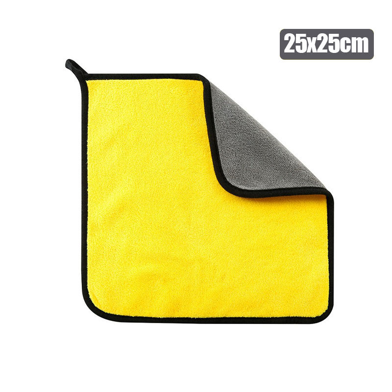 الصورة المصغرة: 1/2/3Pcs Microfiber Towels Thicken Soft Car Wash Drying Cloth Household Cleaning