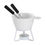 Thumbnail: Fondue Pot Cookware Butter Warmer Set Ceramic Fondue Mug Cheese Serving Fondue