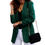 Thumbnail: New Chic Women Blazers Autumn Lapel Elegant Solid Color Coat Long Sleeve Jacket 
