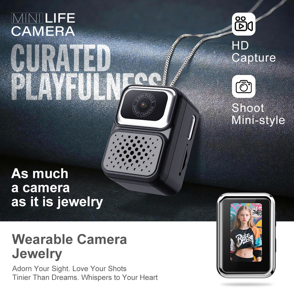 AMORUS Thumb Action Camera Protable Mini pendant Camera 16g Light Potot Recordin