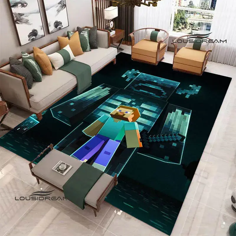 Thumbnail: M-MINE Sandbox Games Decor Carpet Non-slip carpet Yoga mat carpets for living ro