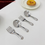 Thumbnail: Elegant Net Red Golden Dinner Spoon; Long Handle Stainless Steel Round Kitchen A