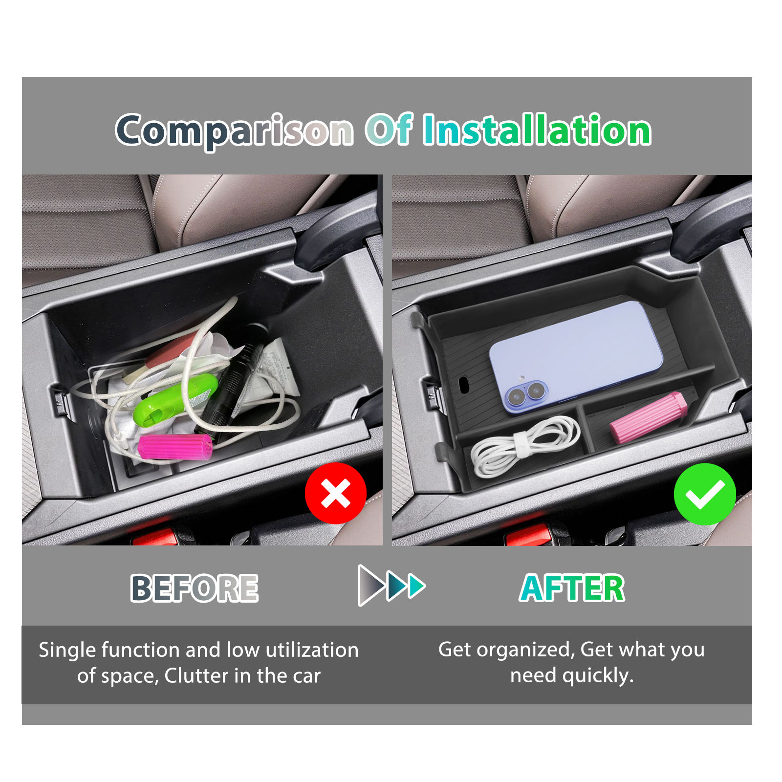 RUIYA for BMW X3 G45 2025 2026 2027 Car Armrest Box Storage Box Auto Interior St