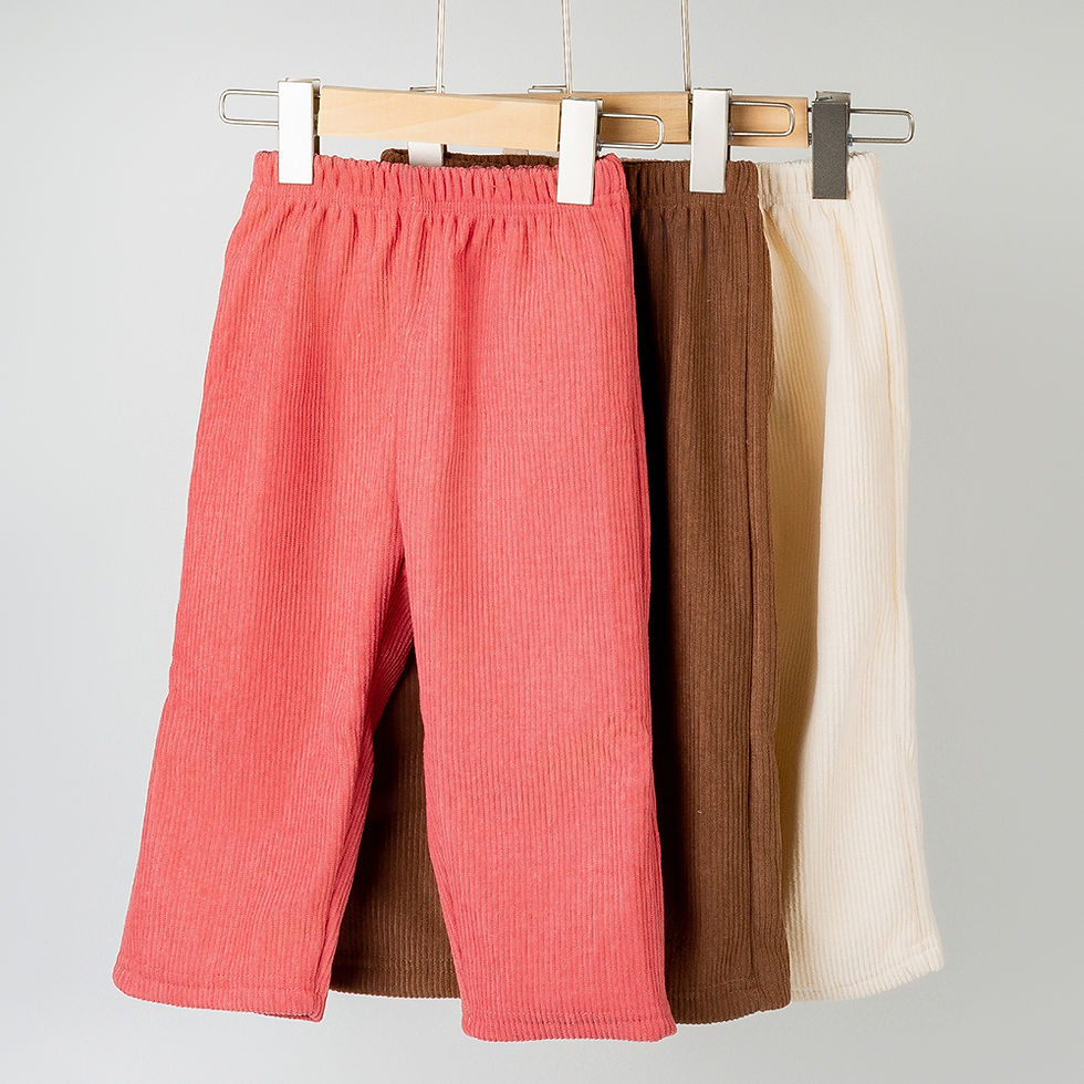 الصورة المصغرة: Boys straight-leg pants Autumn Winter new  Girls corduroy pants baby clothing 0-