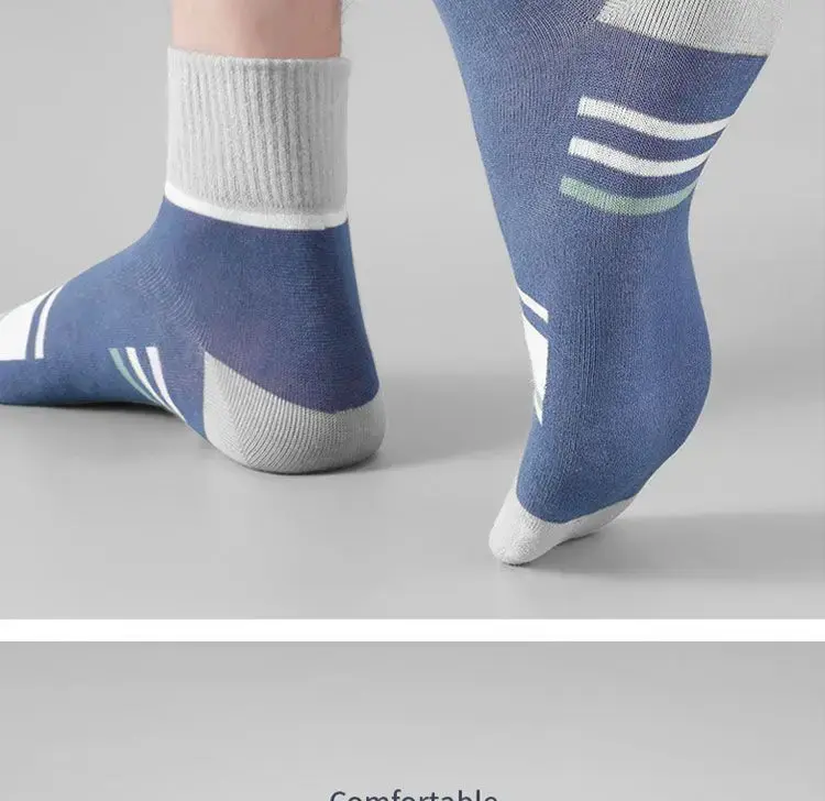 Thumbnail: Men's Pure Cotton Socks Spring Striped Casual Socks Men's Anti-odor Antibacteria