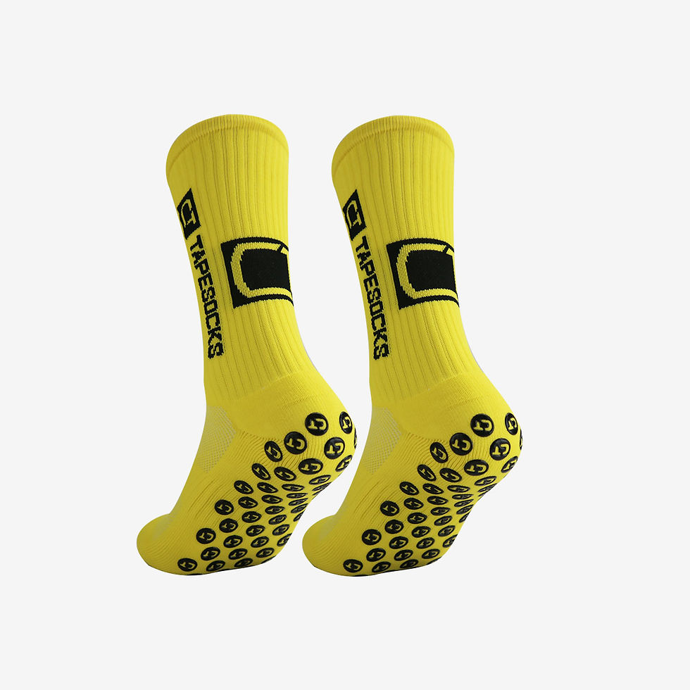 Thumbnail: CT TAPESOCKS Non Slip Grip Socks - Calf Socks - Perfect for Football, Athletics 