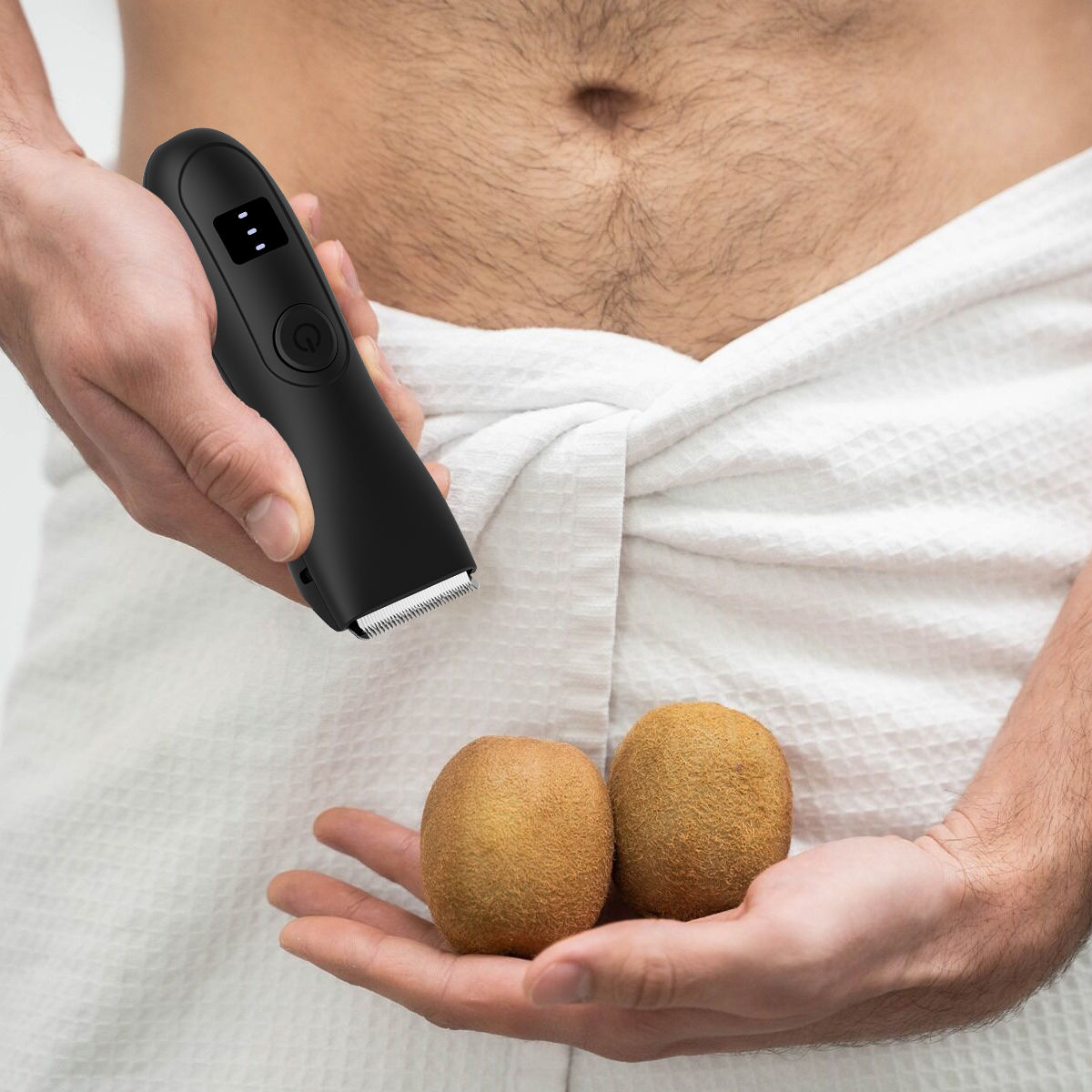 3-in-1 Body/Groin Trimmer for Men & Women - Ceramic Blade Shaver w/ Fast USB-C C