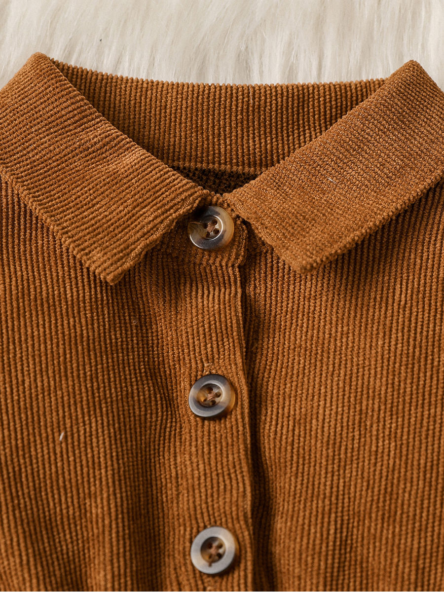 الصورة المصغرة: Baby girls Long Sleeve all seasons Solid Turn-down Collar fashion New England St