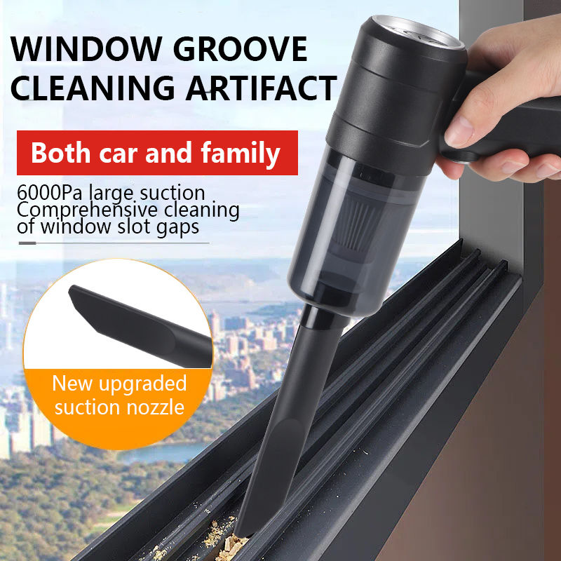 الصورة المصغرة: New 12000Pa Wireless Car Vacuum Cleaner USB Charging 1800mAh Portable Cleaning A