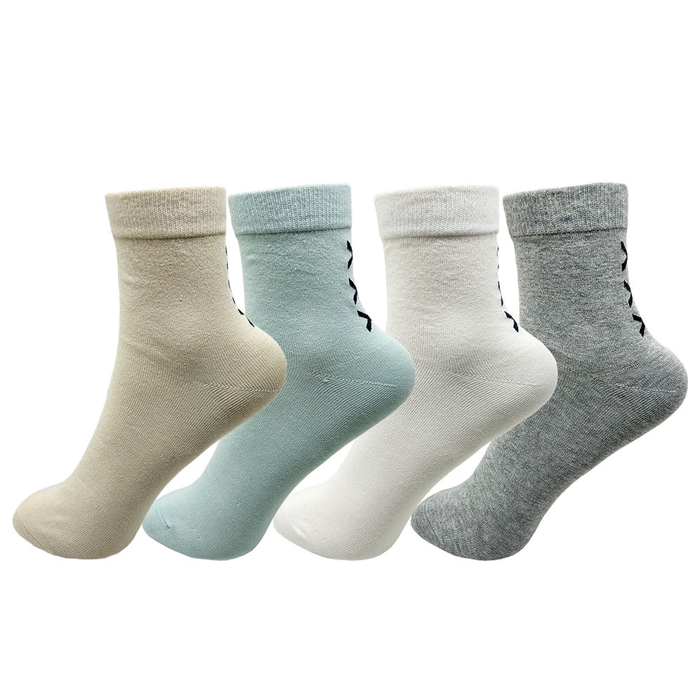 الصورة المصغرة: 1/4 Pairs Women's Cotton Socks Avocado Cotton Socks For Women Ankle socks pack W