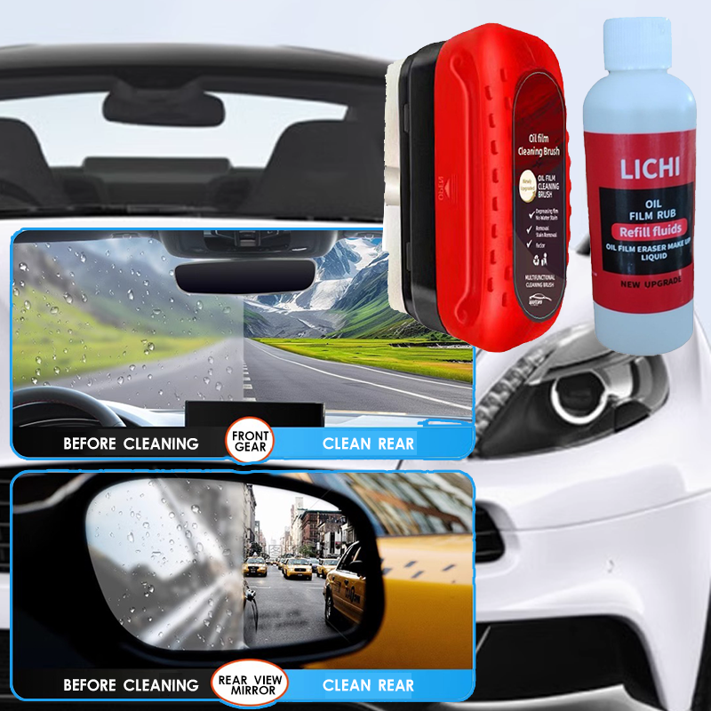 Automotive Glass Oil Film Remover Shining Mouse Windshield Cleaning Strong Decon