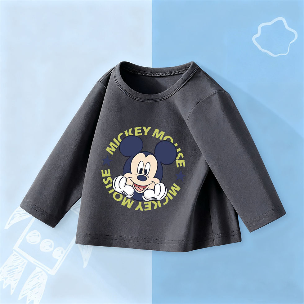 Thumbnail: Boys Child Long Sleeve Cartoon Fashion Casual Crewneck Tops New Design Autumn Co