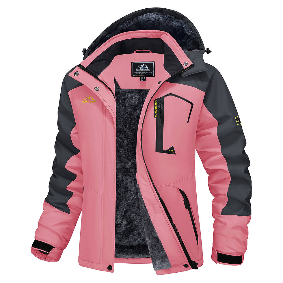 الصورة المصغرة: MAGCOMSEN Womens Ski Jacket Winter Warm Fleece Parka Windproof Rain Snowproof Th