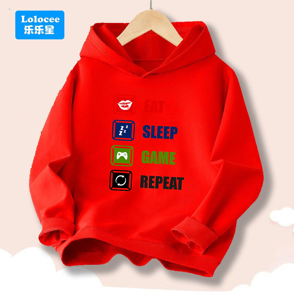 الصورة المصغرة: Kids Clothes Boys Hoodies Long Sleeve Gamepad Print Children Spring Fall Hooded 