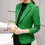 Thumbnail: Black Women Blazer 2025 Formal Slim Blazers Lady Office Work Suit Pockets Jacket