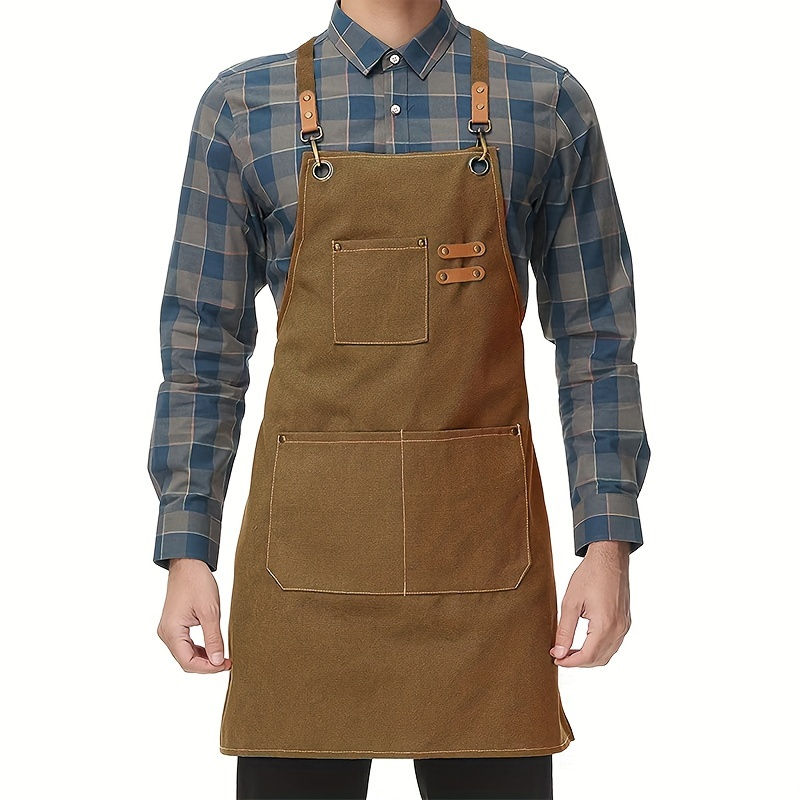 Household Canvas Apron Oil-proof Can Wipe Hands Kitchen CookingMen Women Adult