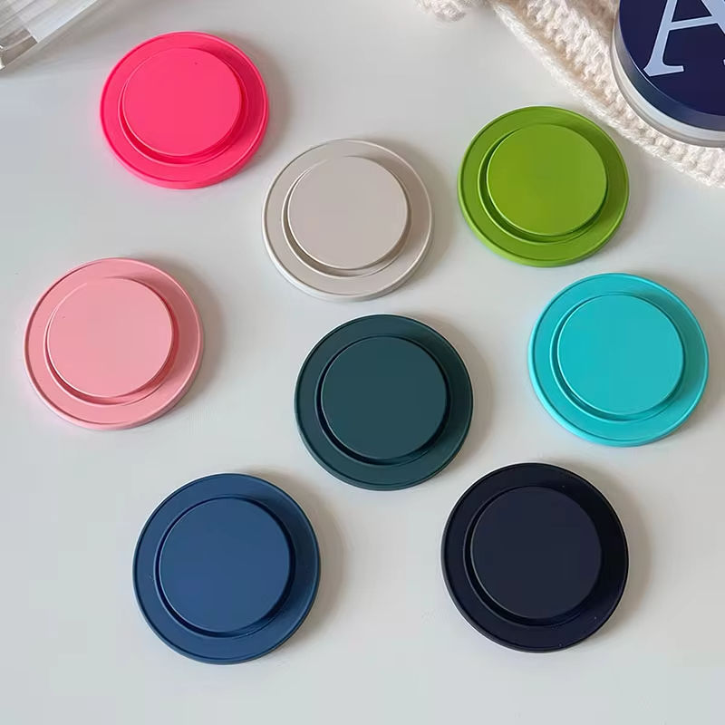 Korean Cute Color Round For Magsafe Magnetic Holder Grip Tok Phone Stand Support