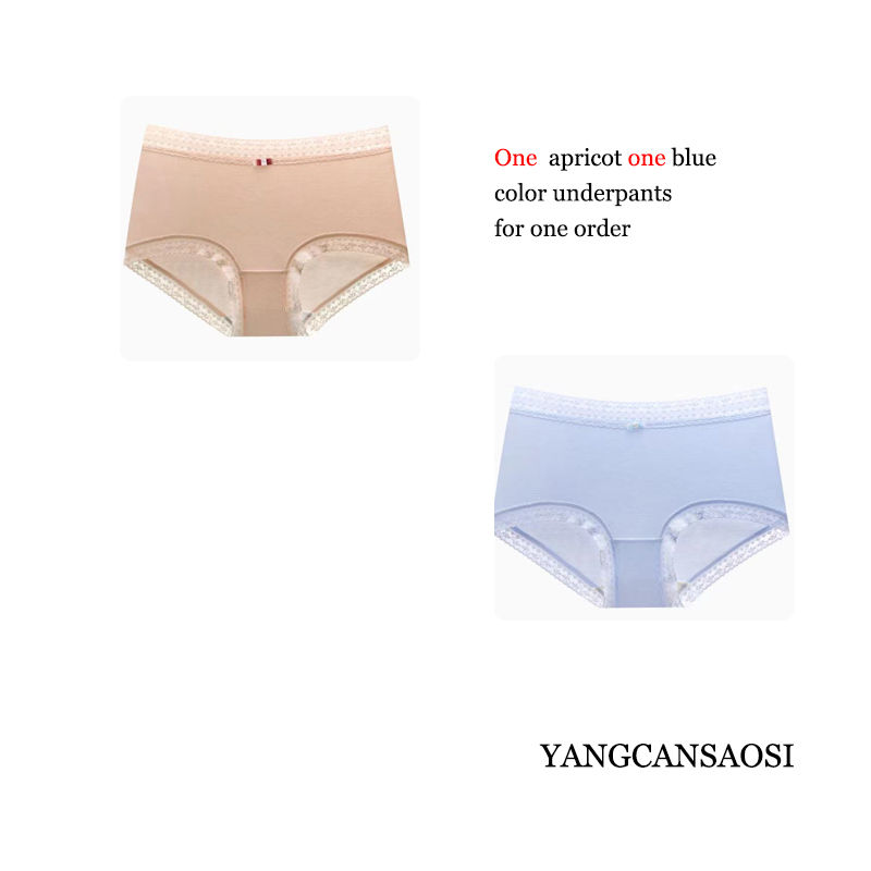 الصورة المصغرة: Natural Mulberry Silk Mid Waist Cold Underwear in Morandi Color Scheme with Sexy