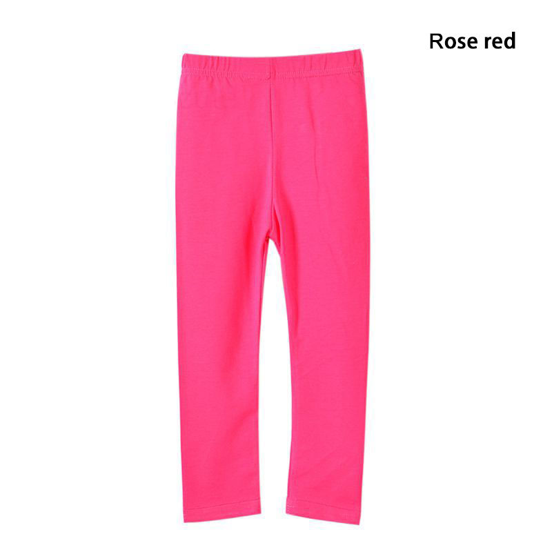 الصورة المصغرة: Girl Pants Soft Elastic Modal Cotton Kids Leggings Candy Color Girls Skinny Pant